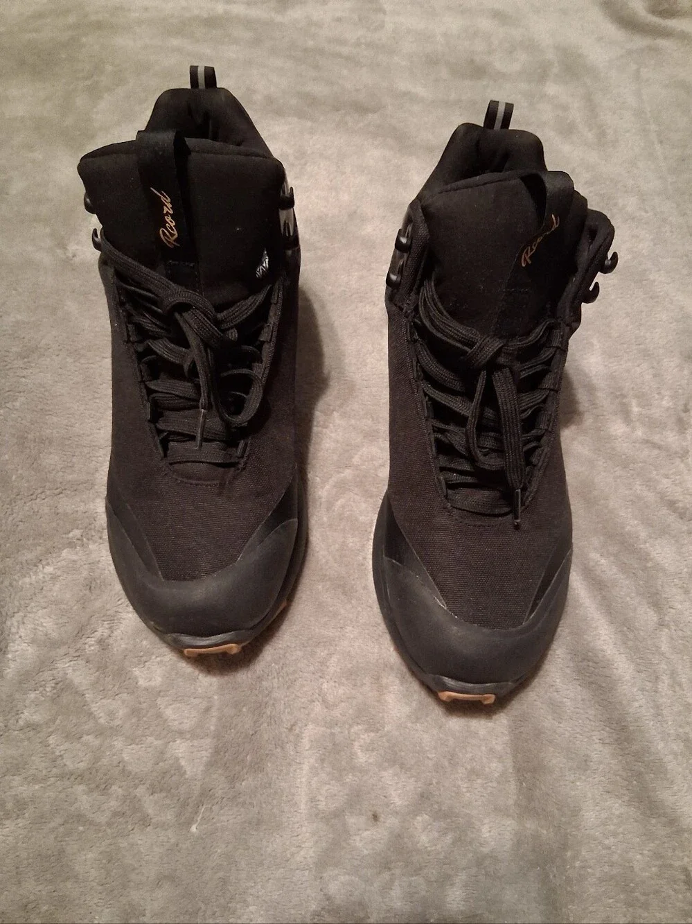 R CORD Waterproof Black Brown Hiking Boots Size 9